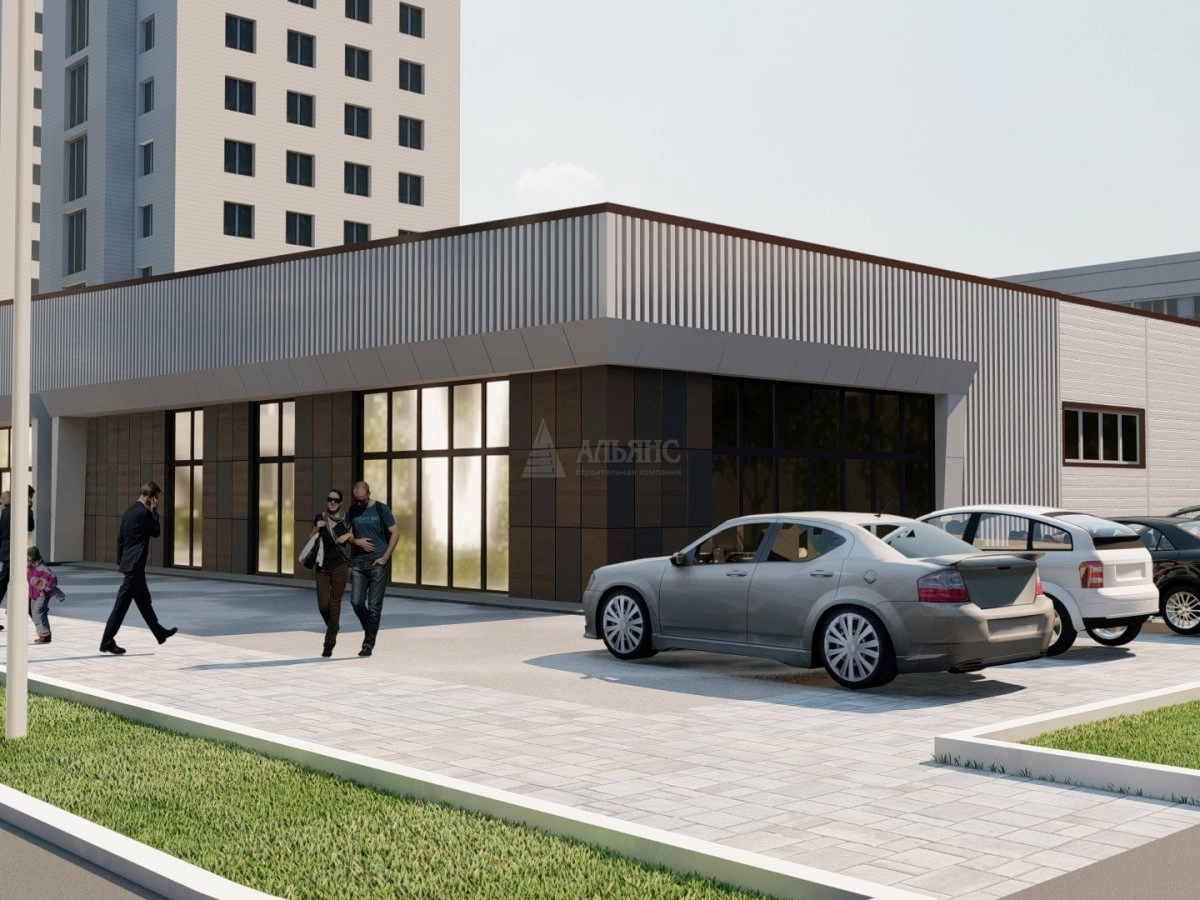 3D визуализация Магазин из сэндвич-панелей - фото 2