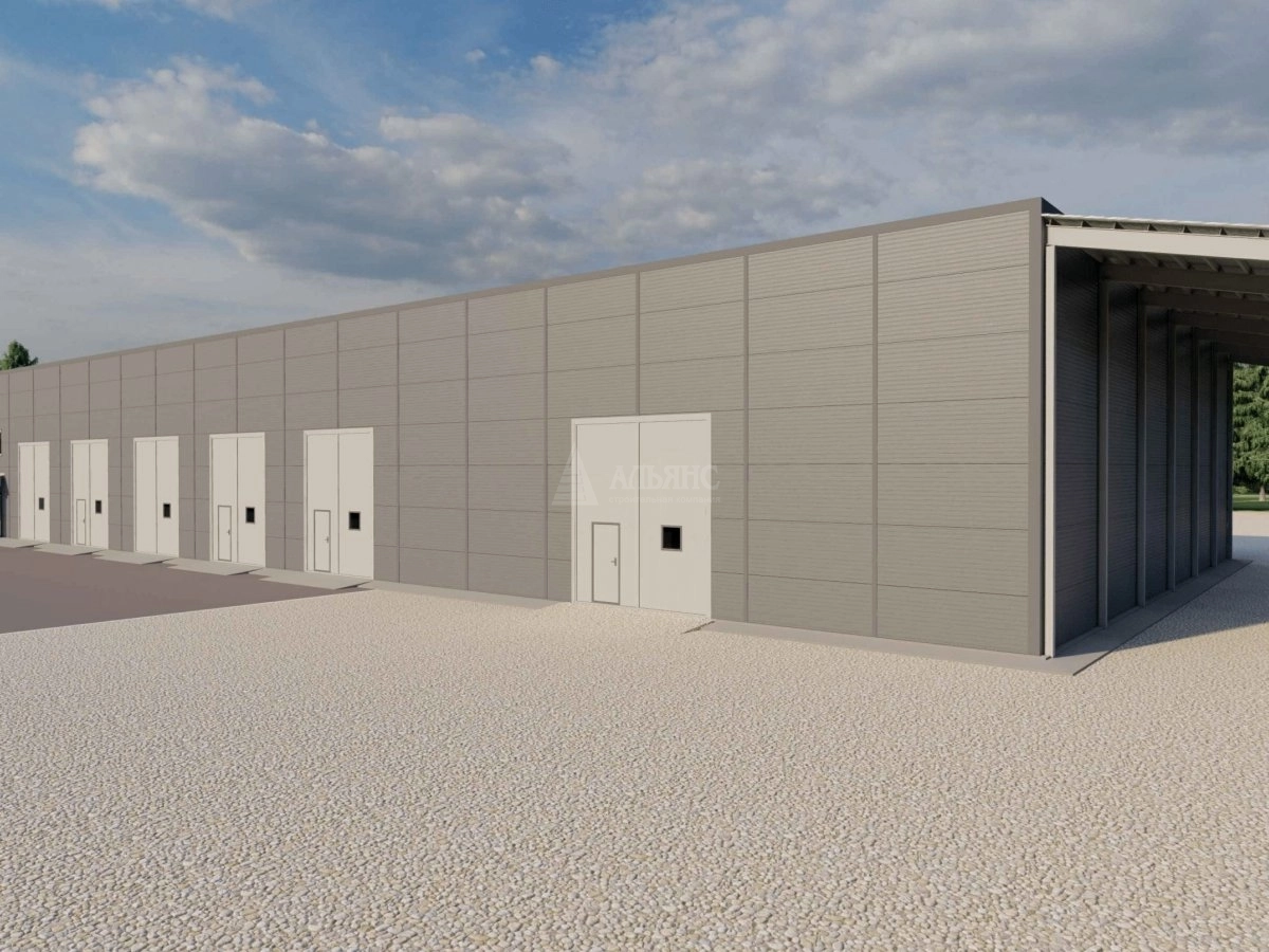 3D визуализация СТО из сэндвич-панелей - фото 2